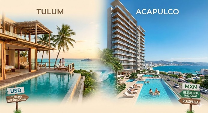Garaess Inmobiliaria - Invertir en Acapulco vs Tulum en 2026, Cuál ofrece mejor ROI y Plusvalía